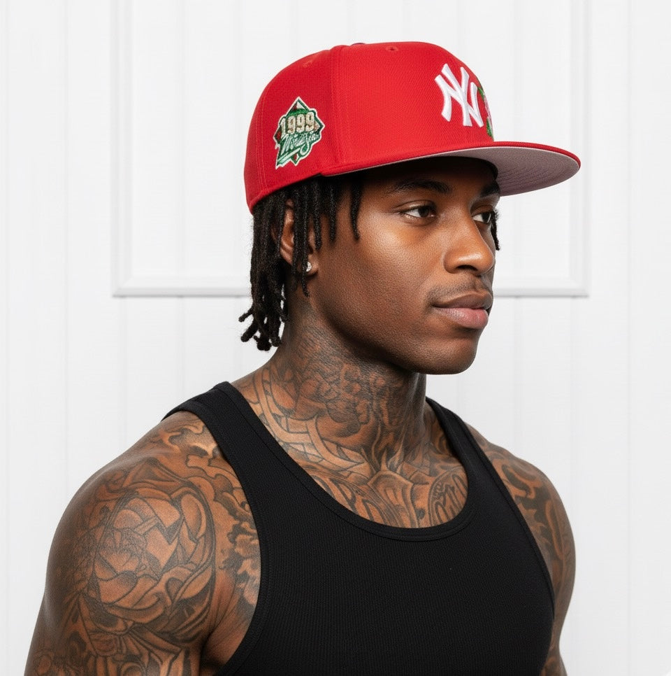 New Era New York Yankees Rose Patch with pink underbrim