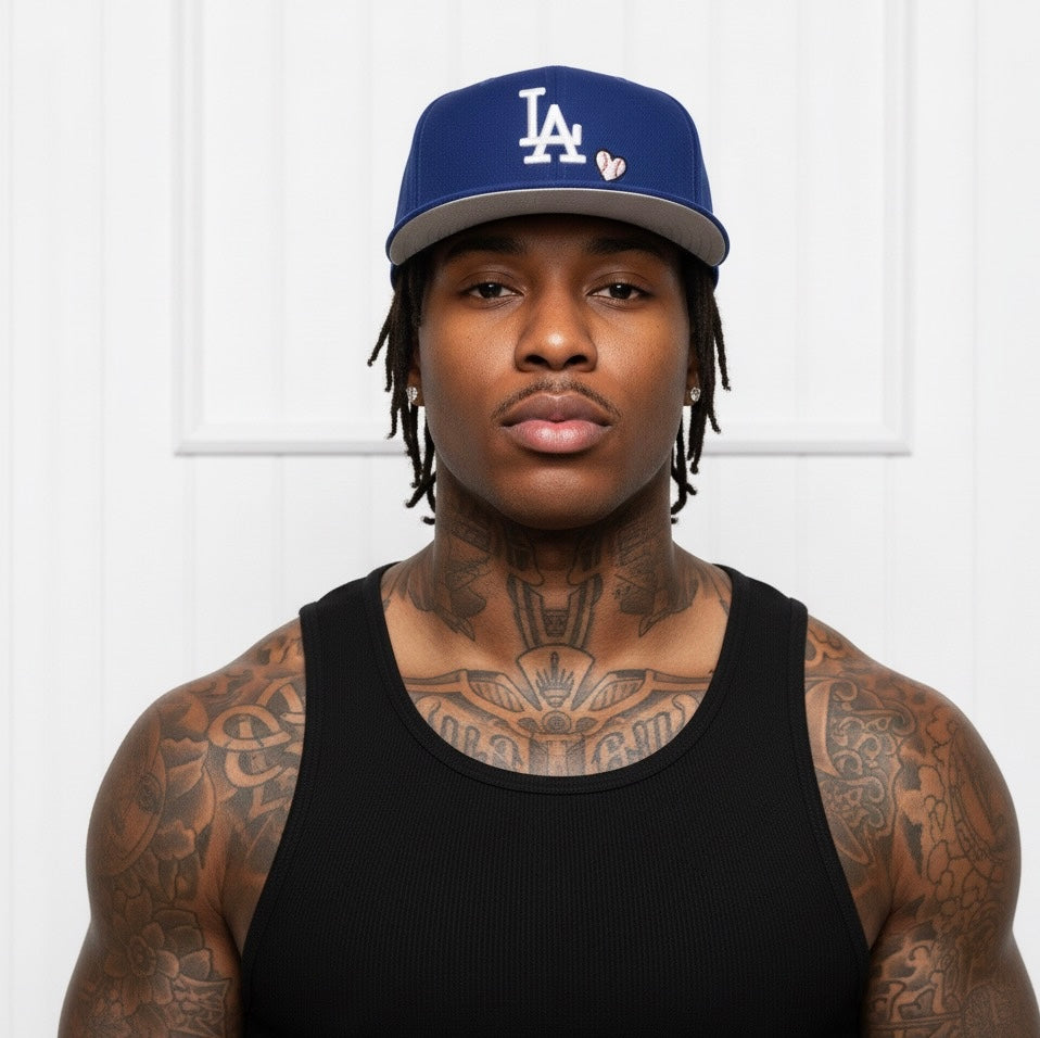 New Era Los Angeles Dodgers 59FIFTY Team Heart fitted cap in royal blue