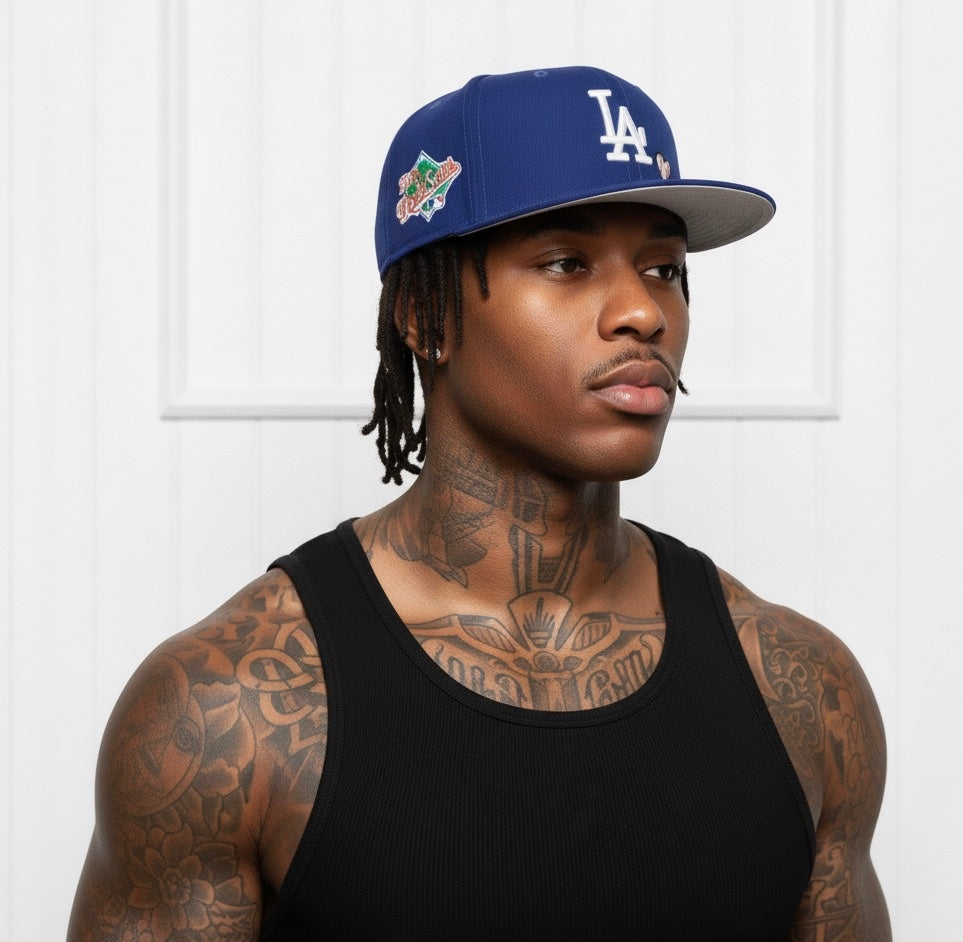 New Era Los Angeles Dodgers 59FIFTY Team Heart fitted cap in royal blue