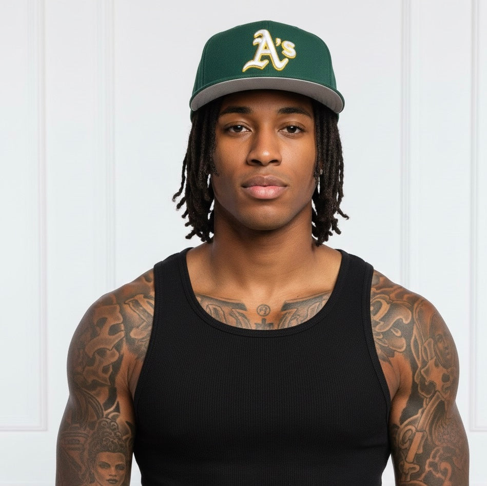 New Era Green Oakland Athletics Batting Practice