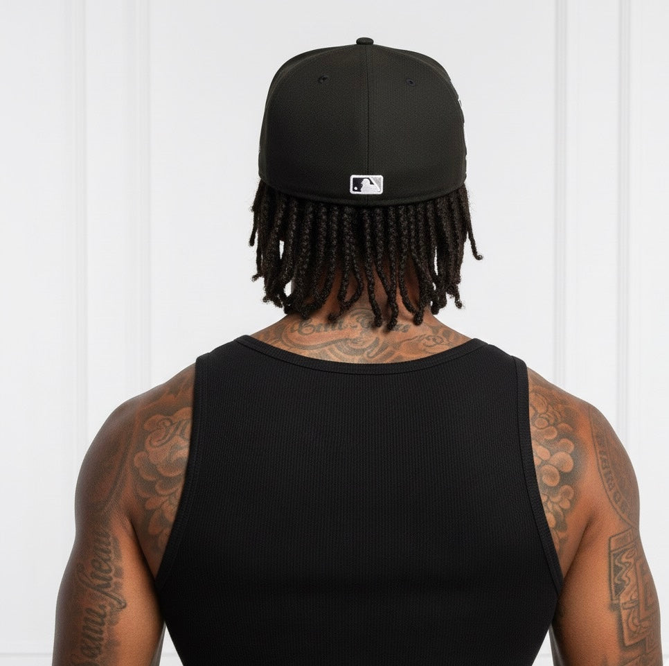 New Era New York Yankees Script Sided 59FIFTY Fitted Hat