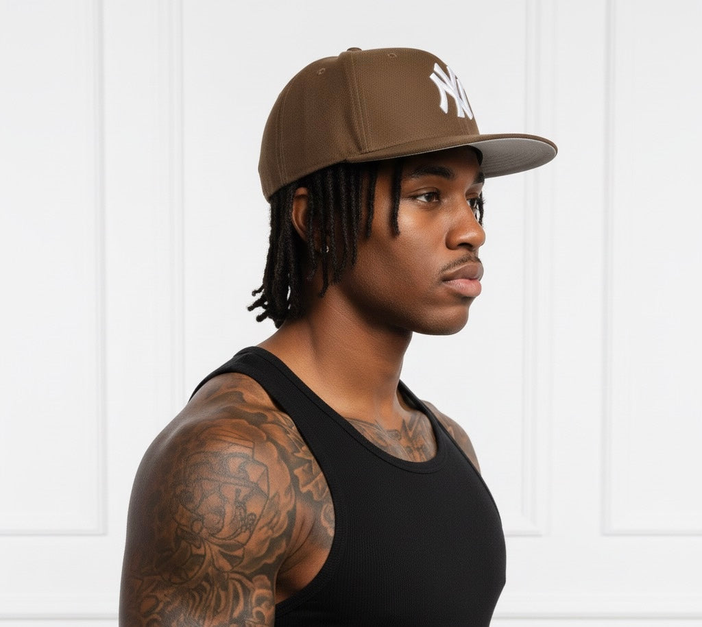 New Era NY 9FIFTY Retro Crown snapback cap in brown