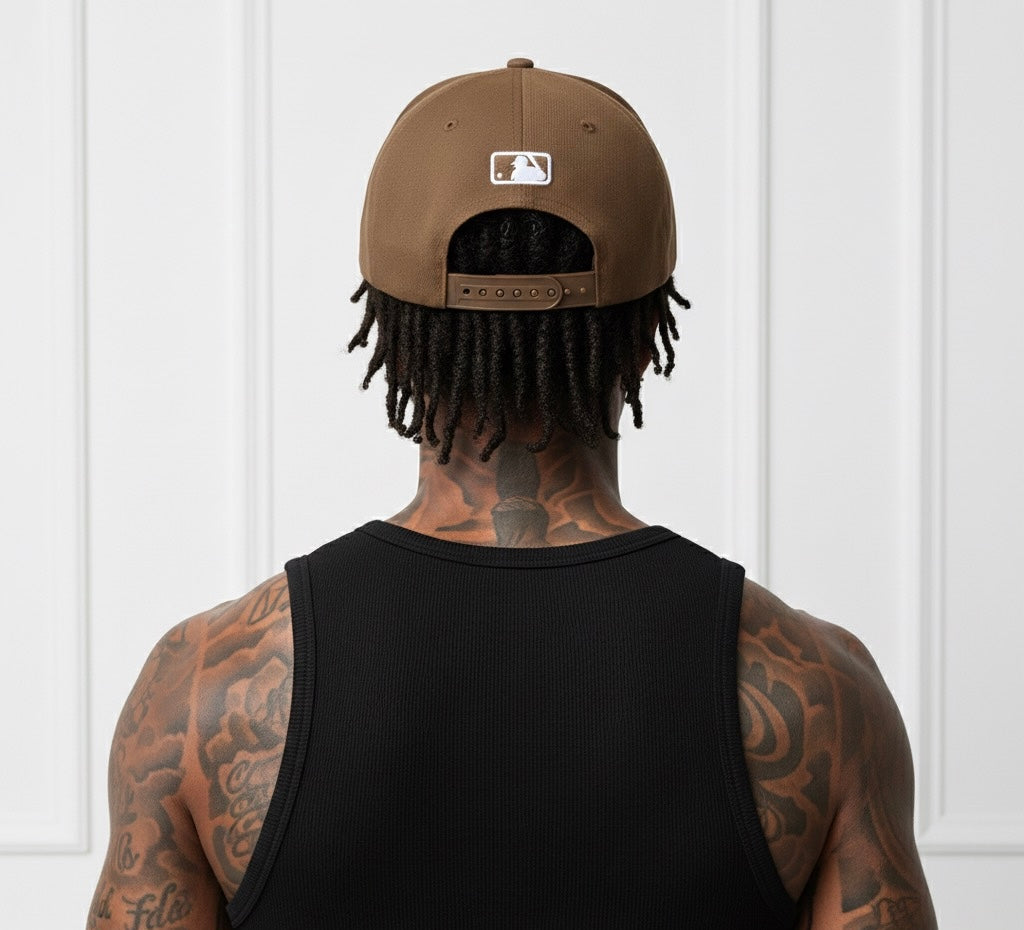 New Era NY 9FIFTY Retro Crown snapback cap in brown