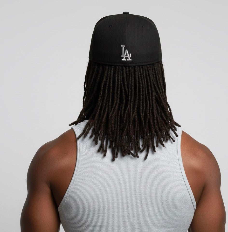 New Era 59Fifty Black Los Angeles Dodgers Flame Logo