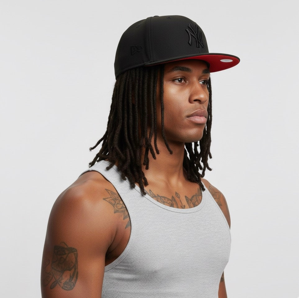 New Era 59FIFTY New York Yankees Black Red