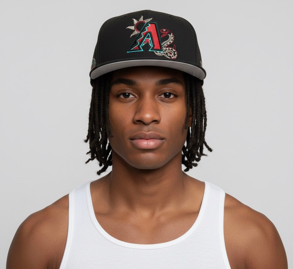 New Era Black Arizona Diamondbacks State Stitch 59FIFTY Fitted Hat