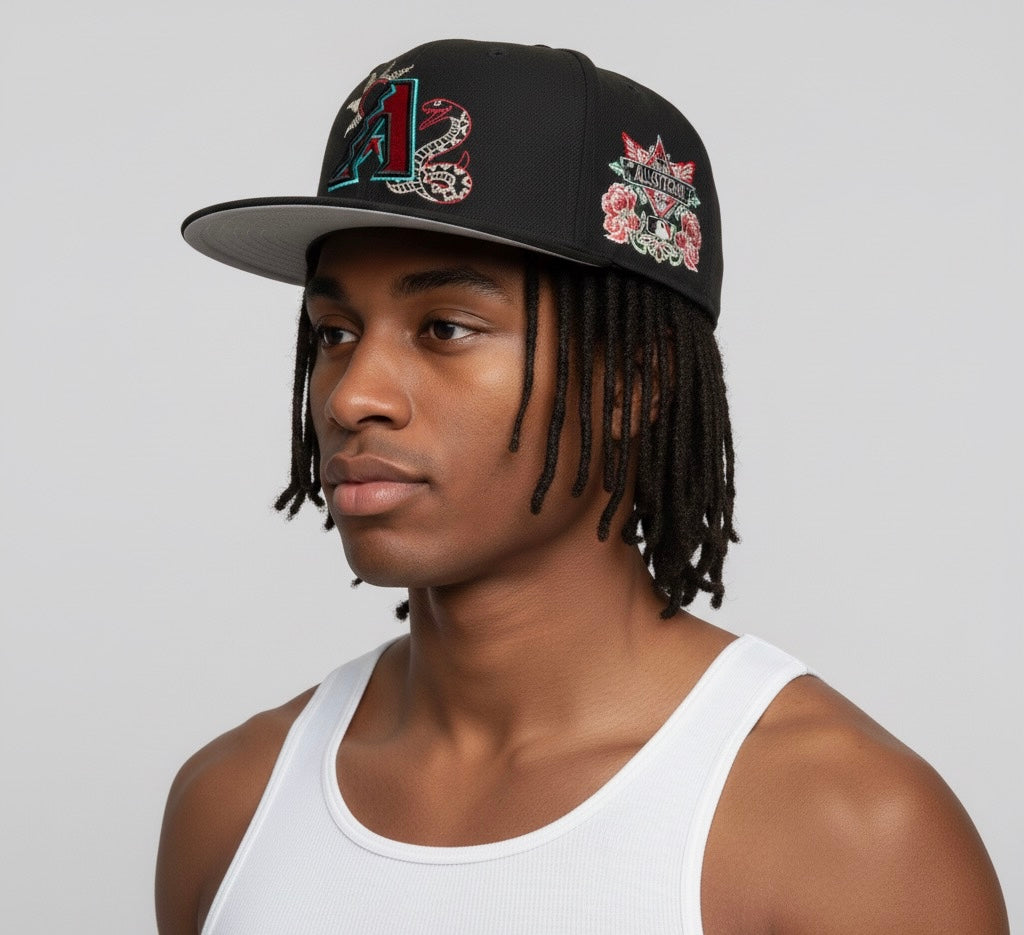 New Era Black Arizona Diamondbacks State Stitch 59FIFTY Fitted Hat