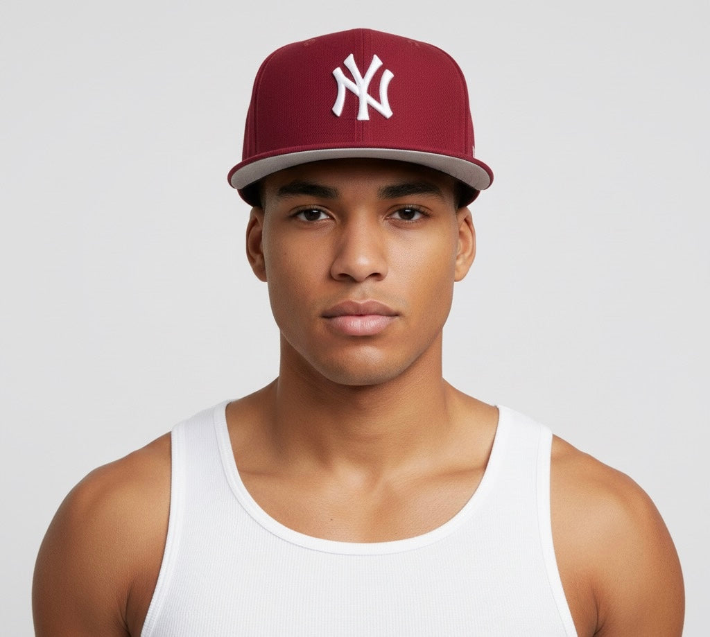 New Era New York Yankees 59FIFTY fitted cap in wine