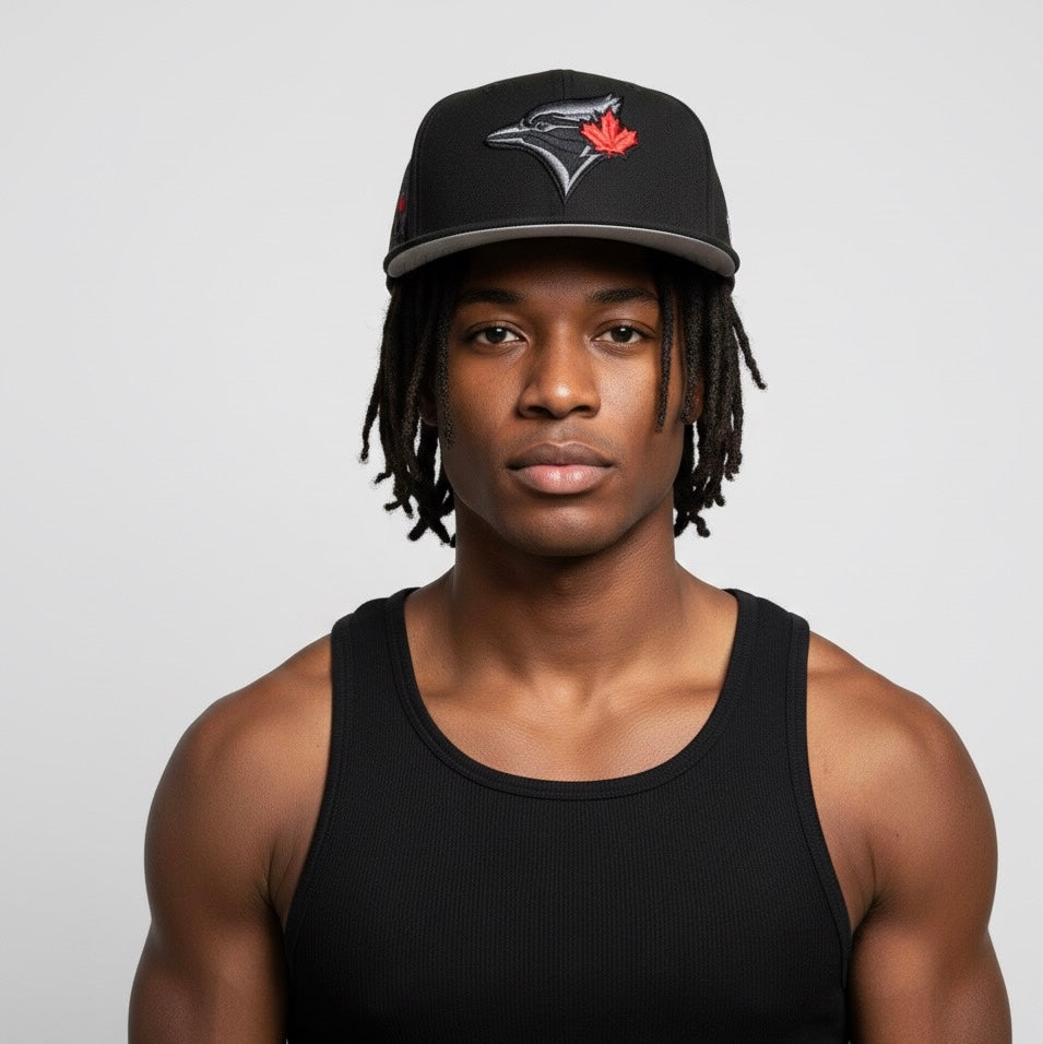 black Toronto Blue Jays New Era 59FIFTY fitted hat