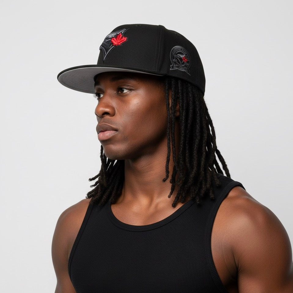 black Toronto Blue Jays New Era 59FIFTY fitted hat