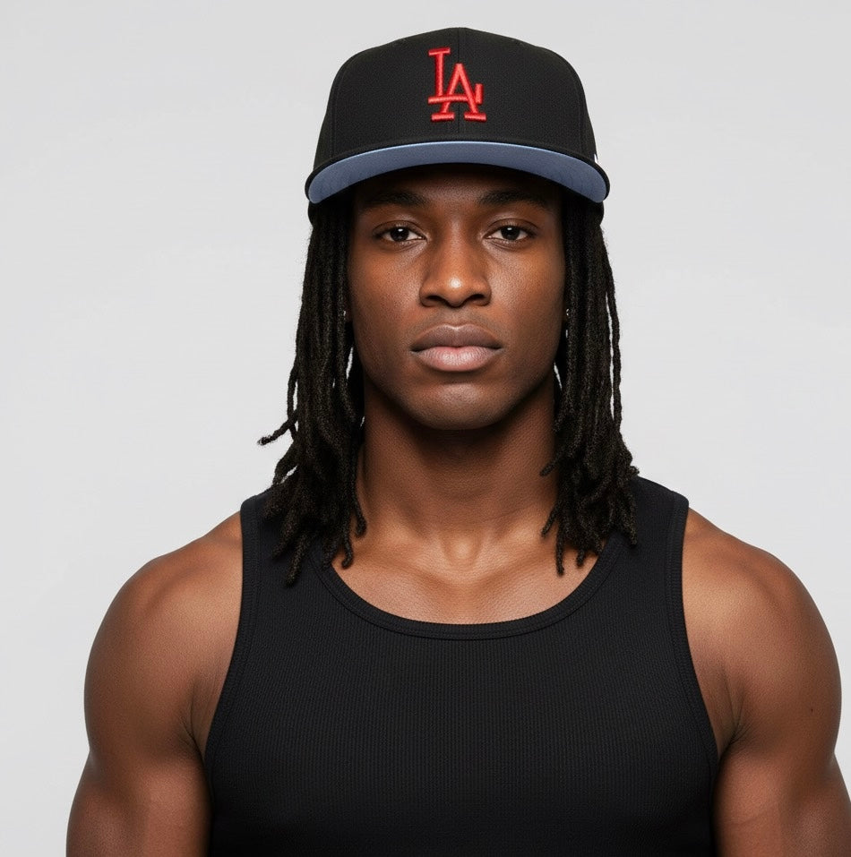 Los Angeles Dodgers Black Metallic Red