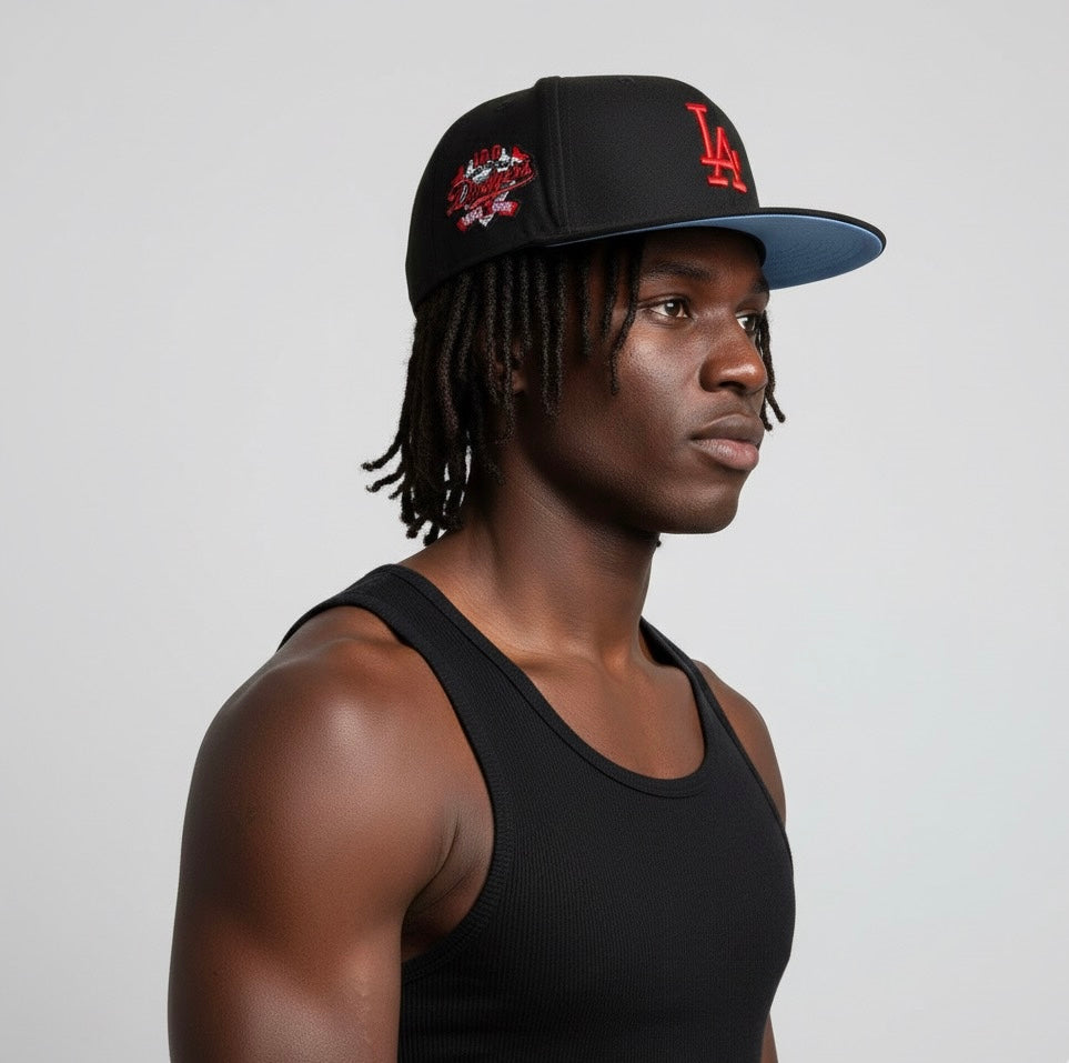 Los Angeles Dodgers Black Metallic Red