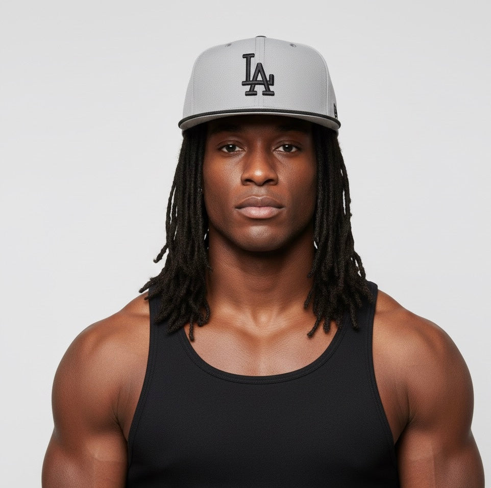 Los Angeles Dodgers Storm Gray Basic 59FIFTY Fitted Hat