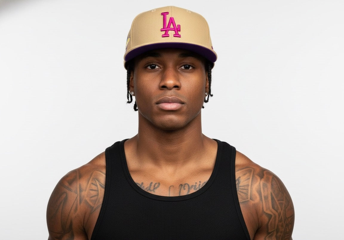 Los Angeles Dodgers 40th Anniversary Panama Prime Edition with a pink or sparkling grape undervisor