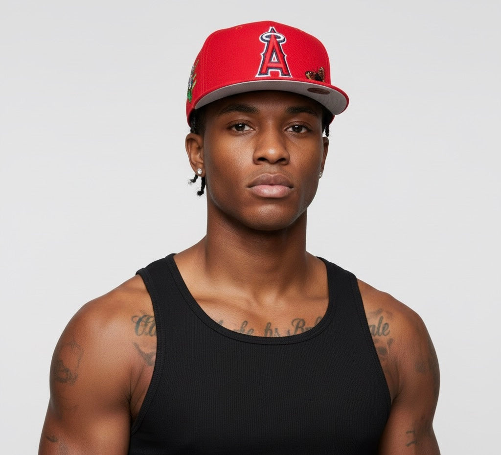 New Era Los Angeles Angels red 59FIFTY fitted cap